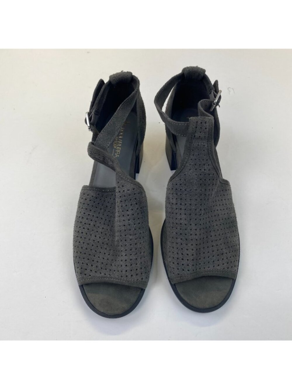 Koolaburra UGG Ashlyn Gray Suede Strappy Sandals Shoes Mary Jane Casual SZ 10